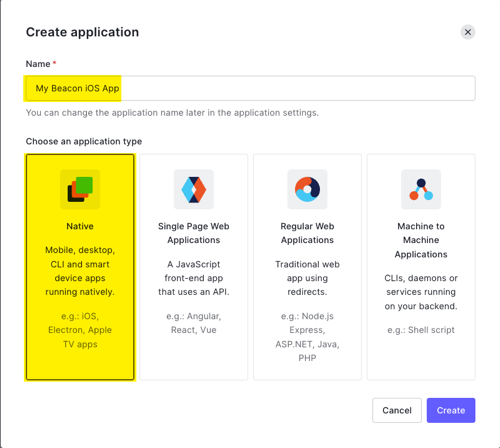 crear formulario completo de aplicación nativa