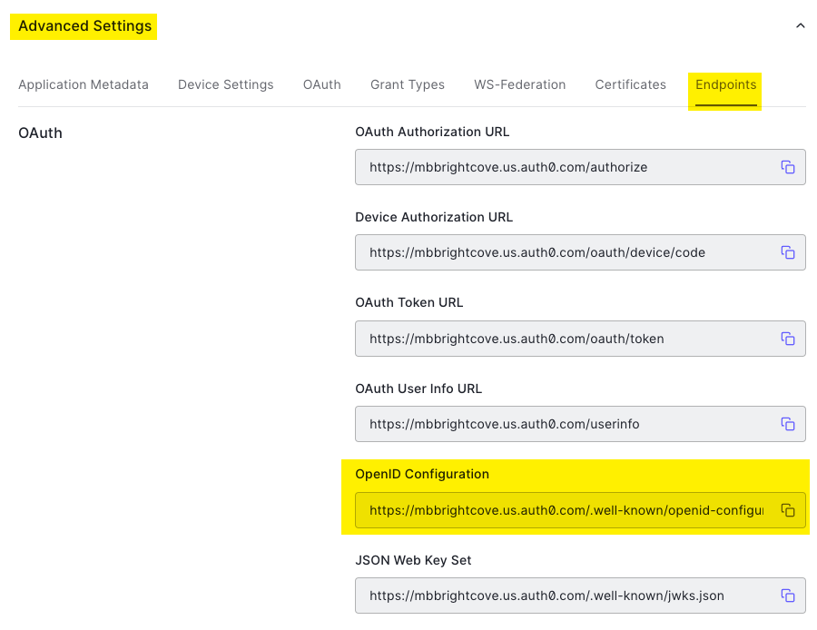 configuración de identificación abierta