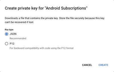 json clave privada